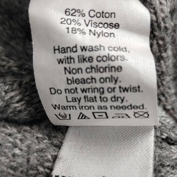 Madewell‎ Gray Cotton Side Lace Open Cardigan Sweater - Picture 12 of 14